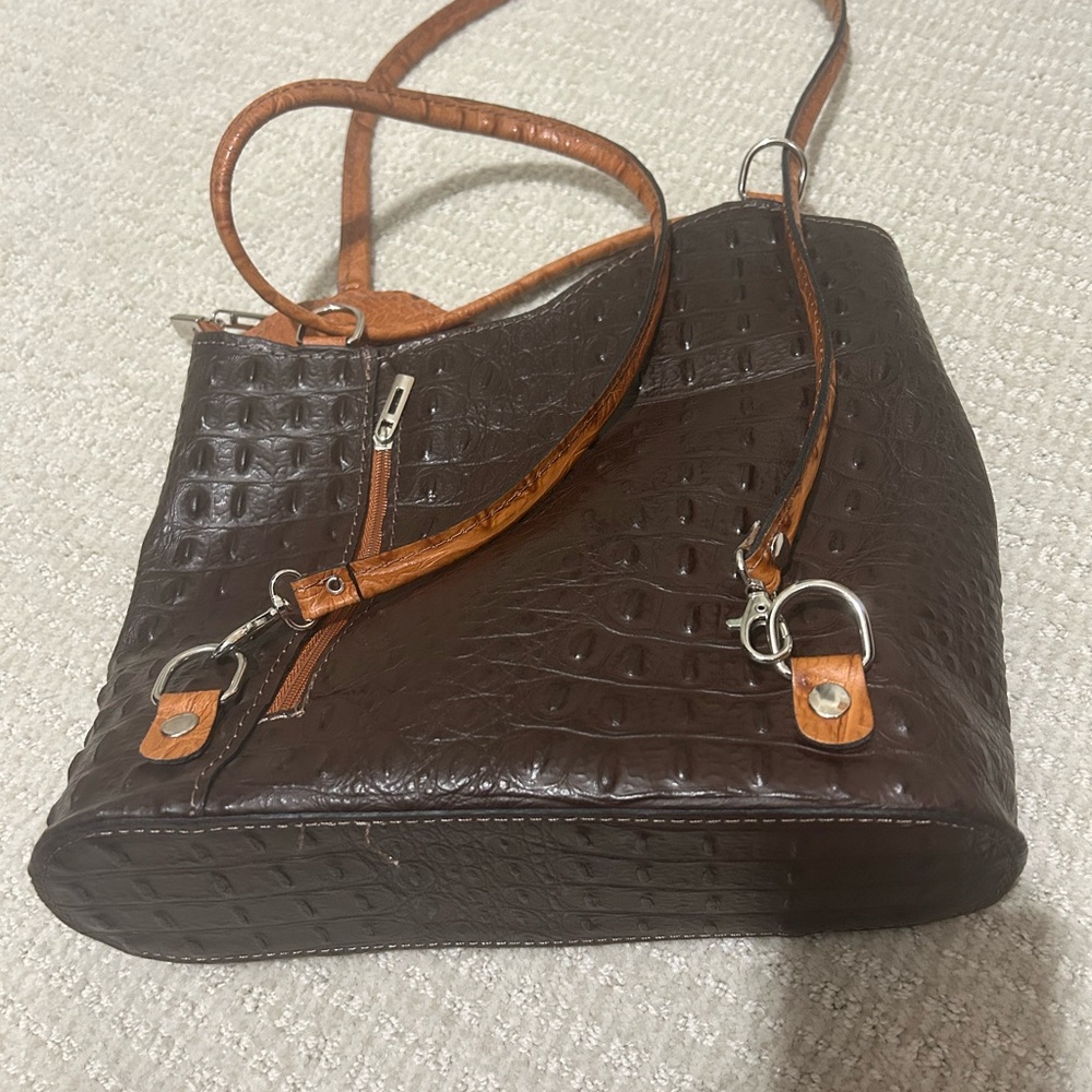 Italian Leather Backpack/purse like new!!!